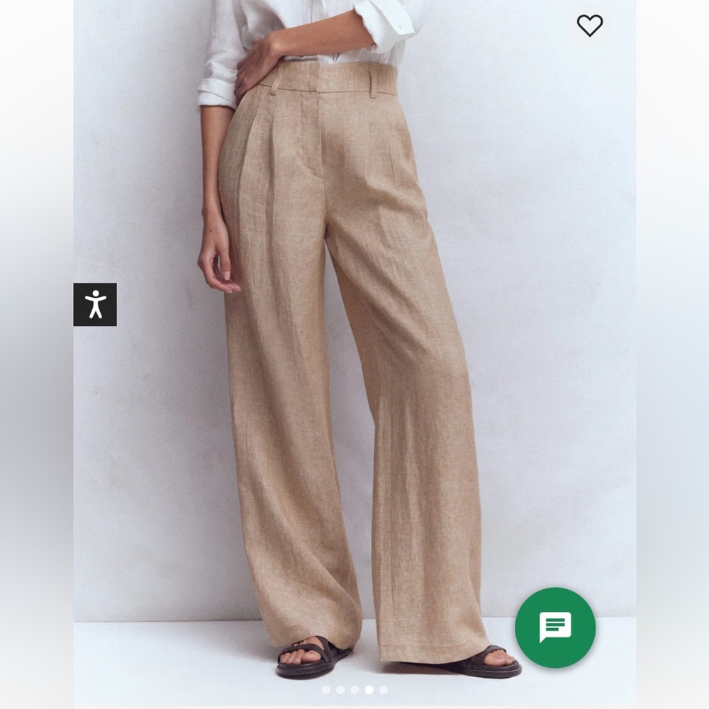 Boden Kensington Linen Pants Color Amphora Chambray